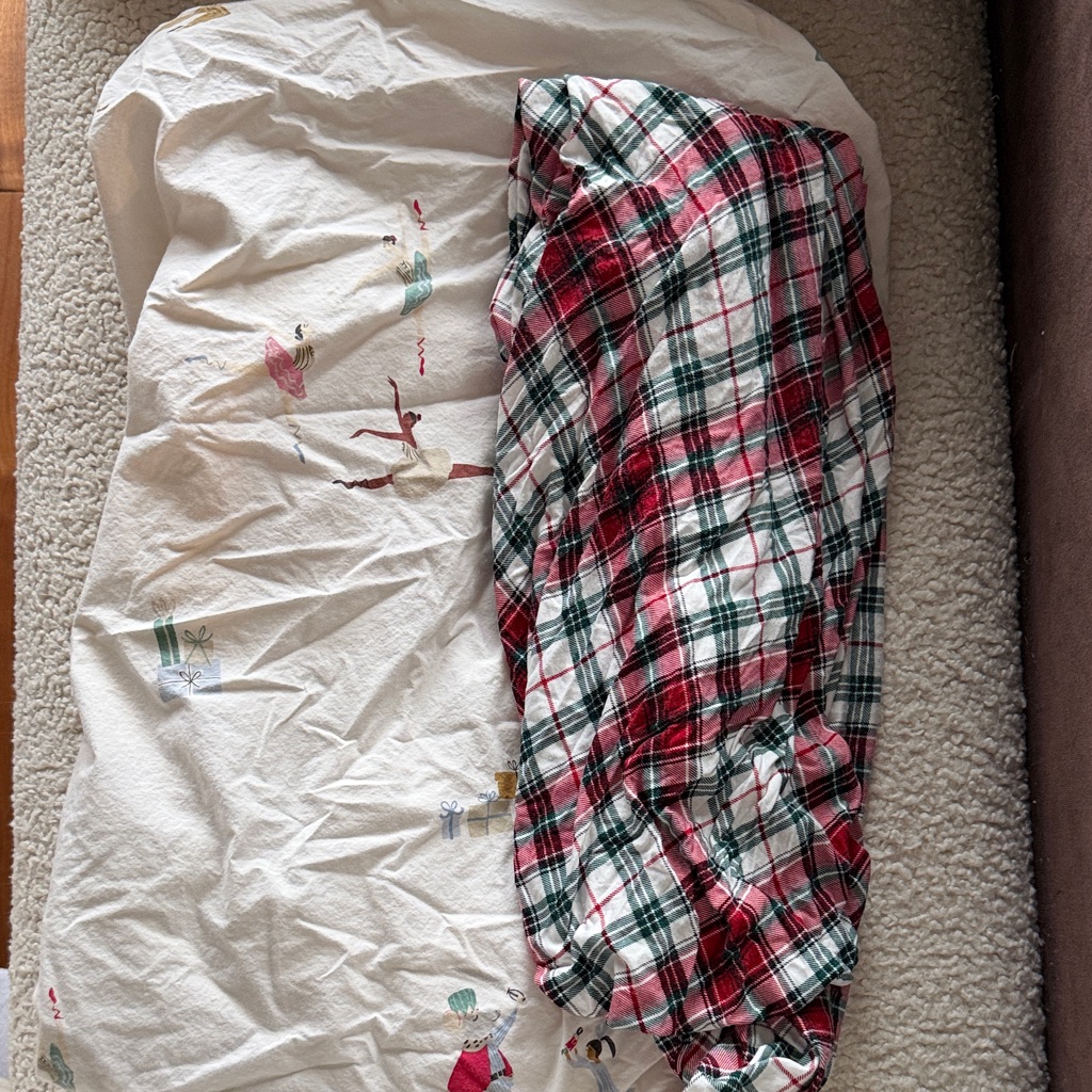 West Elm & Little Sleepies / Holiday Christmas Crib Sheet 2-Pack